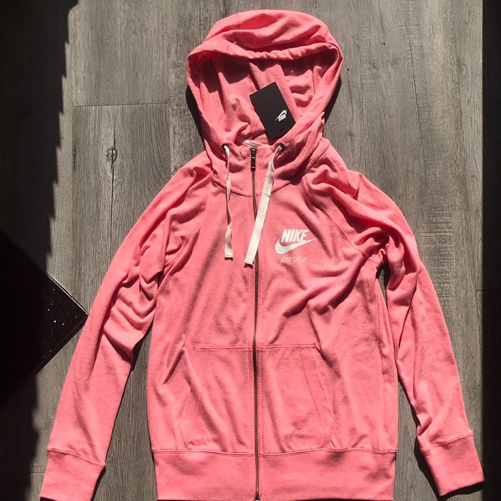 Pink Gym Vintage Nike Hoodie
